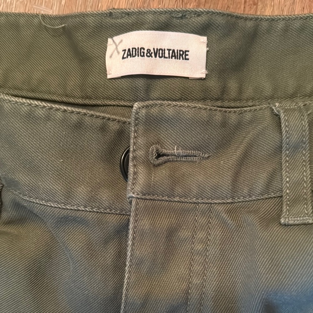 Zadig & Voltaire Olive Green Shorts